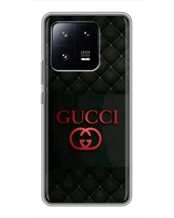 Чехол для Xiaomi 13 Pro с картинкой «Gucci — стеганый черный»