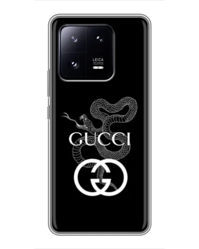 Чехол для Xiaomi 13 Pro с картинкой «Gucci — серебряная змея» Чехол для Xiaomi 13 Pro с картинкой «Gucci — серебряная змея»