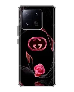 Чехол для Xiaomi 13 Pro с картинкой «Gucci — неоновая роза»