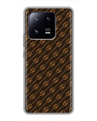 Чехол для Xiaomi 13 Pro с картинкой «Gucci — золотые диагонали» Чехол для Xiaomi 13 Pro с картинкой «Gucci — золотые диагонали»