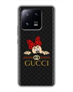 Чехол для Xiaomi 13 Pro с картинкой «Минни Маус Gucci — черный»