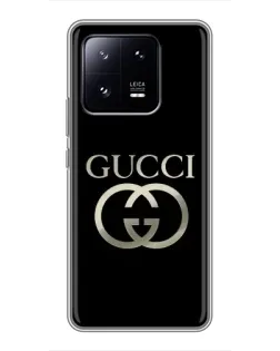 Чехол для Xiaomi 13 Pro с картинкой «Gucci — золото на черном» Чехол для Xiaomi 13 Pro с картинкой «Gucci — золото на черном»