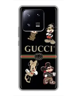 Чехол для Xiaomi 13 Pro с картинкой «Gucci — герои Disney и монограмма» Чехол для Xiaomi 13 Pro с картинкой «Gucci — герои Disney и монограмма»