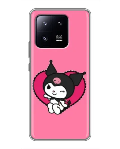 Чехол для Xiaomi 13 Pro с картинкой «Kuromi — любовь в сердце»
