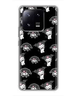 Чехол для Xiaomi 13 Pro с картинкой «Черный паттерн Kuromi» Чехол для Xiaomi 13 Pro с картинкой «Черный паттерн Kuromi»