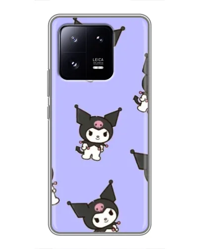Чехол для Xiaomi 13 Pro с картинкой «Паттерн с Kuromi»