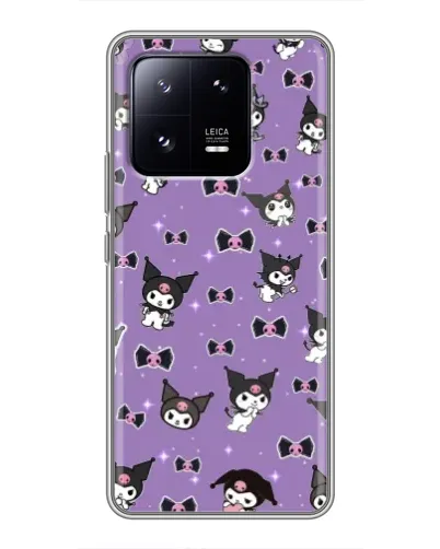 Чехол для Xiaomi 13 Pro с картинкой «Kuromi — паттерн»