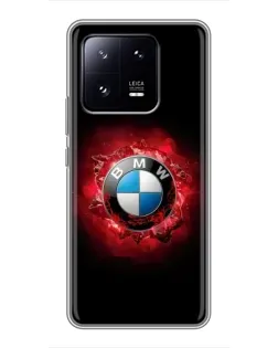 Чехол для Xiaomi 13 Pro с картинкой «Логотип BMW — вспышка»