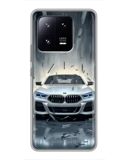 Чехол для Xiaomi 13 Pro с картинкой «BMW в свете фар»