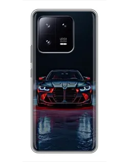Чехол для Xiaomi 13 Pro с картинкой «BMW на мокрой дороге»