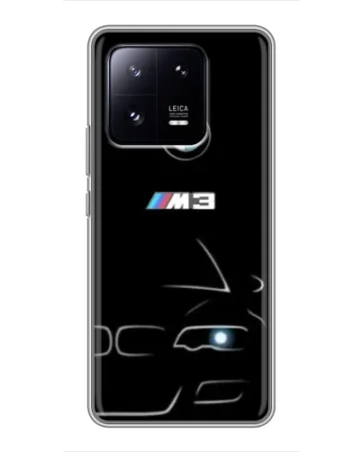 Чехол для Xiaomi 13 Pro с картинкой «Минималистичный принт BMW M3»