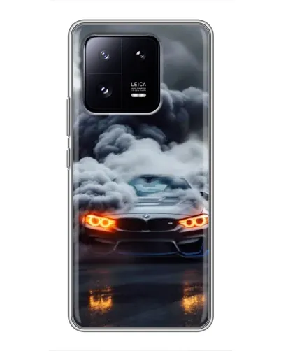 Чехол для Xiaomi 13 Pro с картинкой «BMW в дыму»