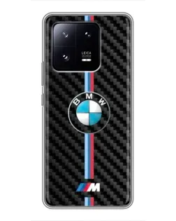 Чехол для Xiaomi 13 Pro с картинкой «Эмблема BMW и карбон»