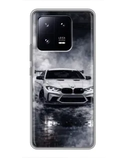 Чехол для Xiaomi 13 Pro с картинкой «BMW сквозь туман»