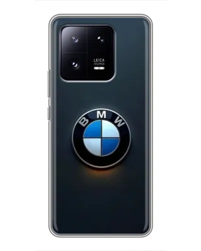 Чехол для Xiaomi 13 Pro с картинкой «Логотип BMW — минимализм»