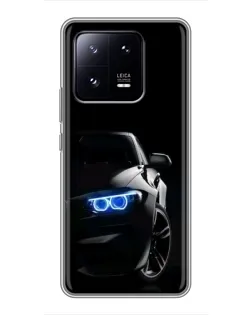 Чехол для Xiaomi 13 Pro с картинкой «BMW — ночной взгляд» Чехол для Xiaomi 13 Pro с картинкой «BMW — ночной взгляд»