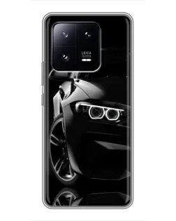 Чехол для Xiaomi 13 Pro с картинкой «Черная BMW — профиль» Чехол для Xiaomi 13 Pro с картинкой «Черная BMW — профиль»