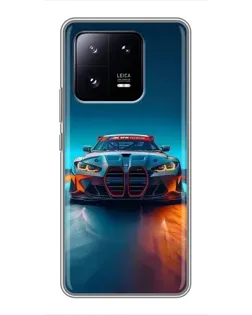 Чехол для Xiaomi 13 Pro с картинкой «BMW — огни неона» Чехол для Xiaomi 13 Pro с картинкой «BMW — огни неона»