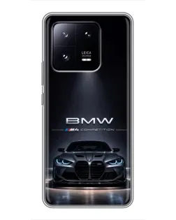 Чехол для Xiaomi 13 Pro с картинкой «BMW сквозь ночной город» Чехол для Xiaomi 13 Pro с картинкой «BMW сквозь ночной город»