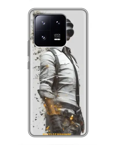 Чехол для Xiaomi 13 Pro с картинкой «PUBG — боец в пыли»