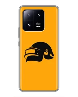 Чехол для Xiaomi 13 Pro с картинкой «PUBG — золотой шлем»