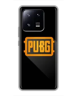 Чехол для Xiaomi 13 Pro с картинкой «PUBG — рамка лого»