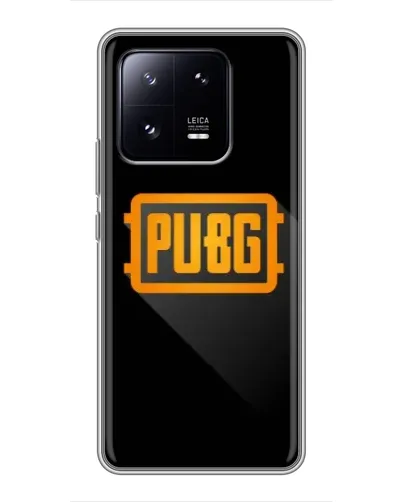 Чехол для Xiaomi 13 Pro с картинкой «PUBG — рамка лого»