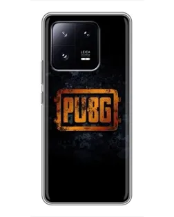 Чехол для Xiaomi 13 Pro с картинкой «PUBG — золотой логотип»