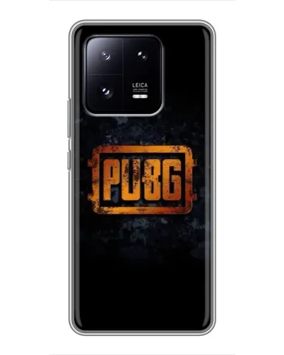 Чехол для Xiaomi 13 Pro с картинкой «PUBG — золотой логотип»