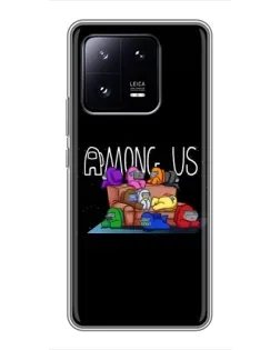 Чехол для Xiaomi 13 Pro с картинкой «Логотип Among Us» Чехол для Xiaomi 13 Pro с картинкой «Логотип Among Us»