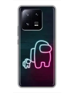 Чехол для Xiaomi 13 Pro с картинкой «Among Us неон-арт» Чехол для Xiaomi 13 Pro с картинкой «Among Us неон-арт»
