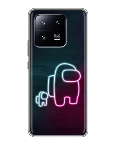 Чехол для Xiaomi 13 Pro с картинкой «Among Us неон-арт»