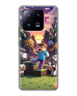 Чехол для Xiaomi 13 Pro с картинкой «Стив на ферме» Чехол для Xiaomi 13 Pro с картинкой «Стив на ферме»