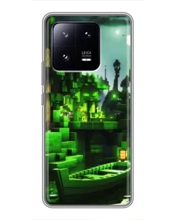 Чохол для Xiaomi 13 Pro з картинкою «Minecraft лісовий пейзаж» Чохол для Xiaomi 13 Pro з картинкою «Minecraft лісовий пейзаж»