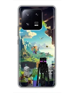 Чехол для Xiaomi 13 Pro с картинкой «Эндермен в лесу»