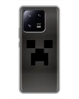 Чехол для Xiaomi 13 Pro с картинкой «Черный крипер градиент»