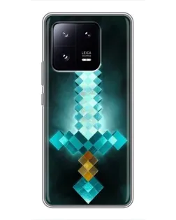 Чехол для Xiaomi 13 Pro с картинкой «Алмазный меч неон»