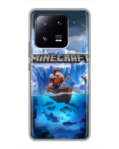 Чехол для Xiaomi 13 Pro с картинкой «Minecraft ледяной мир»