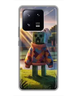 Чехол для Xiaomi 13 Pro с картинкой «Крипер в свитере»
