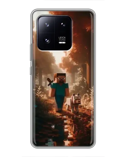 Чехол для Xiaomi 13 Pro с картинкой «Стив в лесу»
