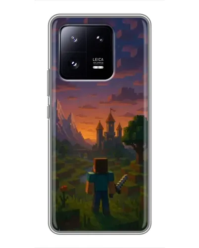 Чехол для Xiaomi 13 Pro с картинкой «Стив у башни»
