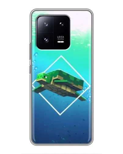 Чехол для Xiaomi 13 Pro с картинкой «Черепаха Minecraft»