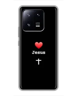 Чохол для Xiaomi 13 Pro з картинкою «Серце - Jesus»