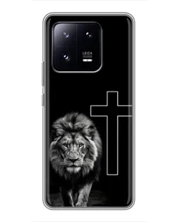 Чохол для Xiaomi 13 Pro з картинкою «Лев та Хрест»