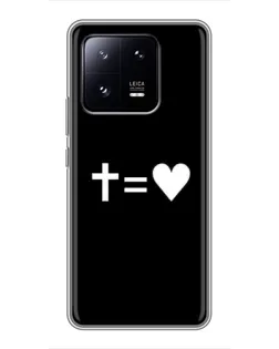 Чохол для Xiaomi 13 Pro з картинкою «Хрест та Серце»
