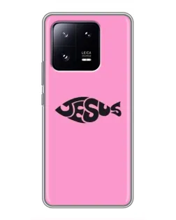 Чохол для Xiaomi 13 Pro з картинкою «Рожевий символ Jesus»