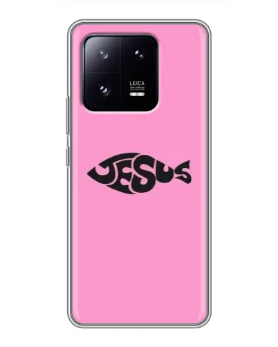 Чохол для Xiaomi 13 Pro з картинкою «Рожевий символ Jesus»