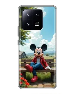 Чохол для Xiaomi 13 Pro з картинкою «Міккі на лавці»