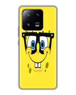 Чехол для Xiaomi 13 Pro с картинкой «Минималистичный Спанч Боб» Чехол для Xiaomi 13 Pro с картинкой «Минималистичный Спанч Боб»