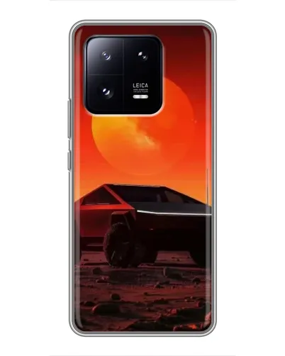 Чехол для Xiaomi 13 Pro с картинкой «Cybertruck на Марсе»